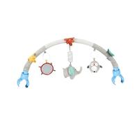 AMSLSIU Arche de Jeu sensorielle Suspendue avec hochet et Clips réglables - Jouet Unique pour Poussette et siège Auto - Idéale pour Les Moments de Jeu des bébés , éléphant , 87 x 25 cm