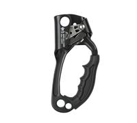 AMSLSIU Ascendeur d'escalade à Main en Plein air équipement de Rappel avec Ressort élastique Alpinisme 8-12mm Corde spéléologie Recherche Sac à, Noir Droit