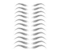 AMSLSIU Autocollant de sourcil imperméable à l'eau pratique stéréo décalcomanie anti-rayures diverses formes de sourcils décoration autocollants légers , E16 & Noir
