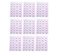 AMSLSIU Autocollants pour ongles français, auto-adhésifs et faciles à appliquer en ABS, accessoires de décalcomanies pour ongles, 9 paquets/lot, mille neuf cent vingt-cinq