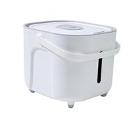 AMSLSIU Bac de Rangement pour Aliments pour Animaux facilitant Le Transport et l'accès grâce à sa poignée Portable, idéal pour Les activités de Plein air. Bac pour Chat avec Couvercle et Joint, S