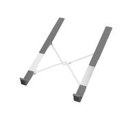 AMSLSIU Base de Refroidissement Pratique avec Structure mécanique en Triangle pour Une Frappe Confortable, Support Stable en Alliage d'aluminium, en Forme de H - Blanc