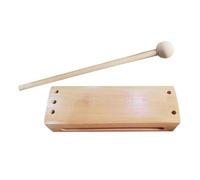 AMSLSIU Bloc de percussion en bois massif, jouet musical idéal pour l'éveil musical des jeunes enfants. Cadeau parfait pour les petits musiciens et les enfants curieux de découvrir le rythme.
