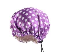 AMSLSIU Bonnet de nuit pour enfants avec boucle réglable bonnets en satin bonnet de nuit mignon soin des cheveux couvre- salle bain chambre, Violet