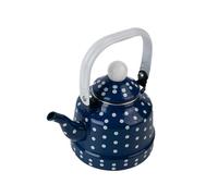 AMSLSIU Bouilloire portable en émail pour préparer du vin chaud. Un ustensile de cuisine sûr pour toutes les cuisines. Bouilloire en émail avec poignée
