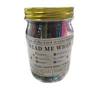 AMSLSIU Bouteille à souhaits décorative Unique avec versets bibliques, idéale pour Noël et Autres fêtes. Fabriquée en Verre, Cette Bouteille à souhaits est Une Adorable