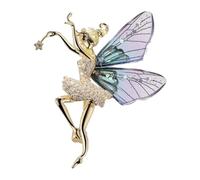 AMSLSIU Broche Ange, Badge, Bijou, Cadeau, Accessoire de Mariage, Broche Danseuse, épingle, Magnifique Accessoire pour Femme, Danseuse Volante