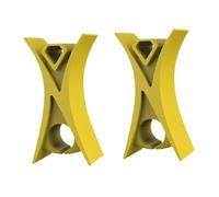 AMSLSIU Butée pour archet, accessoire indispensable pour violon. Le paquet comprend deux butées. Accessoires pour débutants et étudiants. Cordes d'orchestre. Pince, jaune, 1.3 x 1. x cm