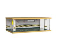 AMSLSIU Cache-poussière pour Maquette de Voiture 1/32, avec scène de Parking Souterrain réaliste et Effets spéciaux. Garage modifié stéréo, Vert, 4 Points