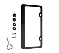 AMSLSIU Cadre de Plaque d'immatriculation Mat, Durable et Facile à Installer, Universel, résistant pour aux UV, Support de Plaque d'immatriculation Unique pour plaques, B
