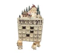 AMSLSIU Calendriers de l'Avent Vierges et réutilisables, à Faire soi-même, avec tiroirs en Bois. Idéal pour Les familles créatives pour écrire des Messages spéciaux dans Les tiroirs et Ainsi