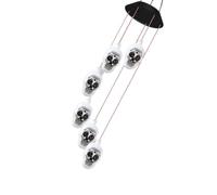 AMSLSIU Carillon éolien en Plastique lumière coloré Citrouille Carillon éolien Anti- réaliste économie d'énergie Lampe Suspendue pour Jardin, Tapez 4