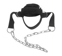 AMSLSIU Ceinture de renforcement musculaire du tronc avec harnais de tête ajustable pour un entraînement efficace et confortable du cou pendant les séances d'haltérophilie, boxe et MMA. Chaîne