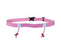 AMSLSIU Ceinture Porte-dossard pour Course à Pied, Triathlon et Cyclisme, Confort accru, Bande réfléchissante, Compatible avec Les Tours de Taille de 72 à 92 cm, Rose, 25 x 920 mm