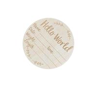 AMSLSIU Célébrez les premiers instants de la naissance avec ce panneau en bois, idéal pour annoncer la naissance de votre bébé. Accessoires photo et cadeau, il est conçu pour immortaliser