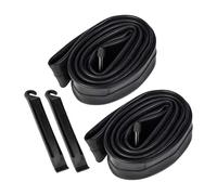 AMSLSIU Chambres à air de vélo durables, compatibles et Pratiques pour Les pneus de vélo de 175, 195, 210 et 2125 Pouces. Paire de Chambres à air Incluse, 2 démonte-pneus, Noir, 14 Pouces