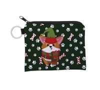 AMSLSIU Chang Sac à Main Cadeau de noël Sac de Rangement Portable Doublure épaisse Petit Portefeuille écouteurs Packs Femme approvisionnement Porte-Monnaie, lqb3034