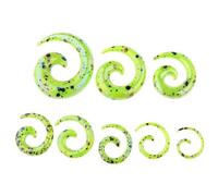 AMSLSIU Civières d'oreille Extenseurs Jauges d'oreille à pois élégantes Bouchons en acier inoxydable confortables Anti-allergie 8 pièces Accessoires en acier inoxydable
