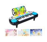 AMSLSIU Clavier de Piano Multifonctionnel pour Enfants : jouez Toutes Les mélodies et stimulez la créativité grâce à Ses 24 Touches et Ses 25 mélodies pour débutants. Piano avec Livre de Musique.