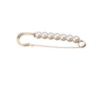 AMSLSIU Clips chemise Clip pull fausse perle accrocheur écharpe anneau écharpes broche alliage cadeaux pour femmes taille ajustée