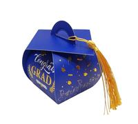 AMSLSIU Coffret cadeau de bonbons orné de pompons faits,bleu 30 pièces