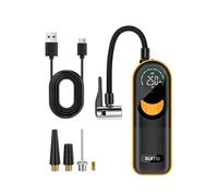 AMSLSIU Compresseur d'air de Voiture Mince à Chargement sans Fil Portable Compresseur d'air Pompe à air Facile gonfler Puissant Faible Bruit Gonflage