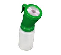 AMSLSIU Cuillère à trayon réutilisable pour bre t chèvres, outil de nettoyage du lait, godet de trempage pour trayons vaches 300 ml, empêche le reflux, clip, Vert, 20.5 x 7 cm