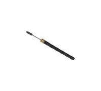 AMSLSIU Cuir peint avec stylo à teinture pour les bords et applicateur à rouleau. Stylo huile pour les bords, idéal pour les professionnels. Un rendu élégant et durable. La, Noir Argent, 16 x 1.1 cm