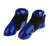 AMSLSIU de Pied Flexible pour Le karaté et Le Taekwondo, Chaussures en PU à Large Application, équipement sans Blocage du Mouvement, fabriqué en éponge, Bleu, M