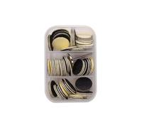 AMSLSIU Disque de manucure et pédicure pour façonner les ongles, couvercle résistant à l'humidité, 1. La boîte à trois compartiments permet un rangement facile, 20mm