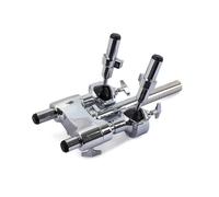 AMSLSIU Double support de tom-tom ensemble de pince support en alliage zinc pièce remplaçable accessoires montage batteur