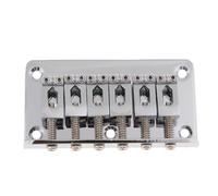 AMSLSIU Ensemble de chevalet de ukulélé vintage avec sillet, acier inoxydable 78 mm, pièces rechange pour guitare basse électrique 6 cordes, clé à vis, accessoire remplacement pour basse