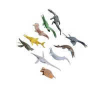 AMSLSIU Ensemble de jouets éducatifs pour enfants, simulation de la vie marine ancienne, comprenant Tylosaurus Dolichorhynchops Nothosaur Ichthyosaur, figurines Placodontia, jouets d'action, figurines