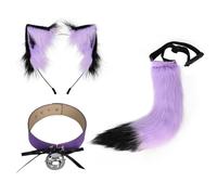 AMSLSIU Entrez de Votre Personnage avec ce Costume de Cosplay Comprenant Une Queue en Peluche et Un Serre-tête à Oreilles. Accessoire idéal pour des Moments mémorables !