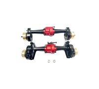 AMSLSIU Essieux de portail en alliage CR18P pour Hobby Plus 1/18 CR18P Rock Van Trail Ride essieux de portail en alliage pour Hobby Plus 1/18, Noir