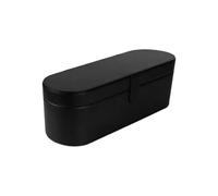 AMSLSIU Étui Rigide de Voyage de Grande capacité pour sèche-Cheveux supersonique, stockez pour Tous Les Essentiels Soins capillaires en Un Seul Endroit, PU Premium, Noir