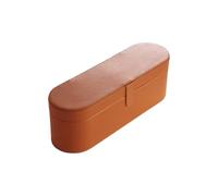 AMSLSIU Étui Rigide de Voyage de Grande capacité pour sèche-Cheveux supersonique, stockez pour Tous Les Essentiels Soins capillaires en Un Seul Endroit, PU Premium, Brun