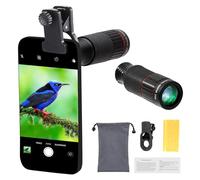 AMSLSIU Expérience visuelle Dernière Technologie d'objectif Visionnage de Concerts Haute définition ABS Téléobjectif 32x Objectif de télescope pour téléphone Portable