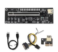 AMSLSIU Extension de Carte vidéo LED PCI-E 8 condensateurs à Semi-conducteurs 6 Broches 4 Broches Outil d'adaptateur de Fil de cuivre Portable sûr, N°01