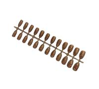 AMSLSIU Femmes paillettes faux ongles givré outils de manucure artificielle brillant portable pointu Pour ultra-mince couverture complète Patch , Or