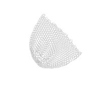 AMSLSIU Filet de pêche en Maille Souple de Remplacement, Filet en Maille Silicone Portable et Durable pour Divers scénarios pêche, doré, etc, Blanc, 172x50cm