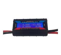 AMSLSIU Filtre d'alimentation 12V, écran LCD rétro-éclairé bleu vif, Portable pour batterie externe, plastique ABS, Watt professionnel réutilisable