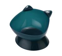 AMSLSIU Gamelle d'eau Durable pour Chatons, Distributeur d'eau incliné pour Animaux de Compagnie pour assurant Une Alimentation en Douceur, gamelle, Bleu, 12.3 x 3.5 cm x 10 cm