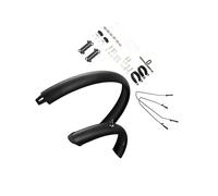 AMSLSIU Garde-Boue de VTT à Couverture intégrale avec matériel de Montage, Garde-Boue vélo Route 27,5 Pouces, Noir, Bretelles Noires, 29 Pouces