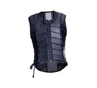 AMSLSIU Gilet de équestre élégant pour Adultes et Adolescents, Confortable, Absorbant Les Chocs et Respirant. Convient pour aux Femmes, Hommes, Adultes et Adolescents, Noir, S