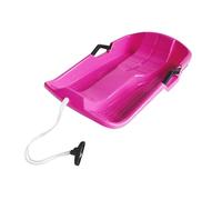 AMSLSIU Glissade en Snowboard Haut de Gamme avec Corde de Traction et poignées bilatérales. Matériau : polyéthylène Haute densité qualité supérieure, Rose, 65 x 42 x 14 cm