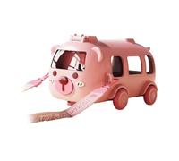 AMSLSIU Gourde Kawaii avec sangle, grande capacité, pour femmes et enfants, avec paille, pour une expérience de boisson amusante. Idéale pour le sport, filles et garçons, Rose, 9.9 x .6 x 17.7 cm