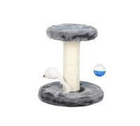 AMSLSIU Grattoir à Chat Moderne et élégant avec Boules suspendues pour Votre ami à Quatre Pattes sautant en Peluche Cadre Arbre Poteau Escalade, Gris