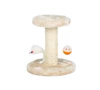 AMSLSIU Grattoir à Chat Moderne et élégant avec Boules suspendues pour Votre ami à Quatre Pattes sautant en Peluche Cadre Arbre Poteau Escalade, Beige