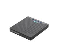 AMSLSIU Graveur de CD DVD Externe Portable, Lecture à Grande Vitesse, Facile à Installer, Lecteur de DVD Externe pour Ordinateur Portable, Support 120MM, Lire + Graver